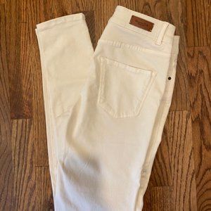 Massimo Dutti white skinny fit jeans